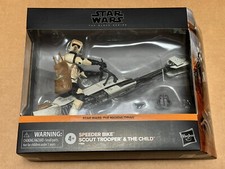 Hasbro Star Wars The Black Series Speeder Bike Scout Trooper & The Child Amazon