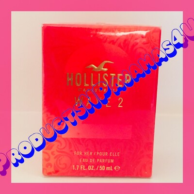 Hollister CALIFORNIA WAVE 2 FOR HER Eau de Parfum 1.7oz/50ml FREE PRIORITY 