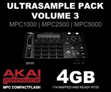 Akai Mpc1000/mpc2500/mpc5000 4gb Compact Flash (cf) Card - 114 Drum Kits!