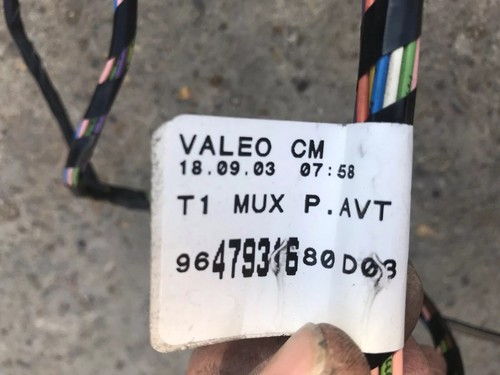 PEUGEOT 206CC 2000-2006 OFFSIDE DRIVERS FRONT DOOR WIRING LOOM 9647931680 - Picture 5 of 5