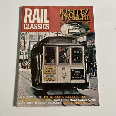 1977 Rail Classics Magazine Romance Of Bussing (MH398)