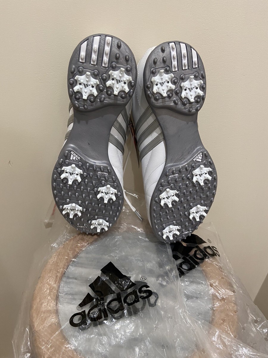 ADIDAS Signature Natalie White/Silver Leather Golf Shoes/Cleats Size 9 NEW  | eBay