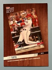 Juan Soto 2020 Topps Series 2 Best of Topps Now #BTN3 Washington Nationals