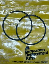 NOS OEM McCulloch Piston Rings SP 81, PM 800, 805, 850, 8200, DE80 PN 87854 (B8)