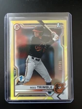 2021 Bowman Draft 1st Edition Yellow Foil #BD144 Reed Trimble Orioles