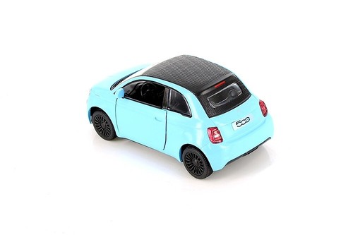 5440DY BY KINSMART New Fiat 500 1/28 Scale Diecast Model - Blue Color - 第 3/3 張圖片