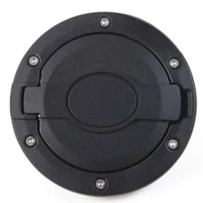 Gas Cap Cover Aluminum Fuel Filler Door for Jeep Wrangler 2007-2018 JK Unlimited