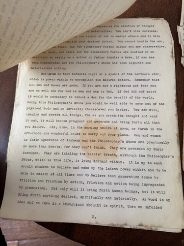 UHSC Spiritual Lot: Occult Lessons, Mind Diagrams, Rodeo Letter, Wild! J06 - Picture 18 of 24