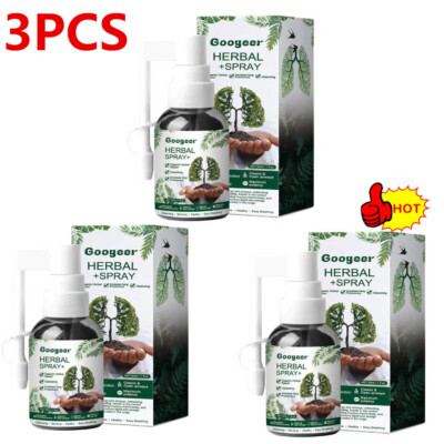 3XRespinature Herbal Lung Cleanse MistPowerful LungSupport HerbalCareEssence.NEW