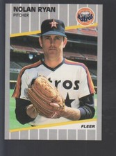 Nolan Ryan/Card # listed/as 367 on Astros CL Houston Astros 1989 Fleer #368 