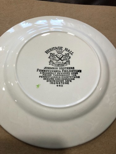 Johnson Brothers Heritage Hall Pennsylvania Fieldstone Ironstone 6 3/4” Plate - Picture 3 of 3