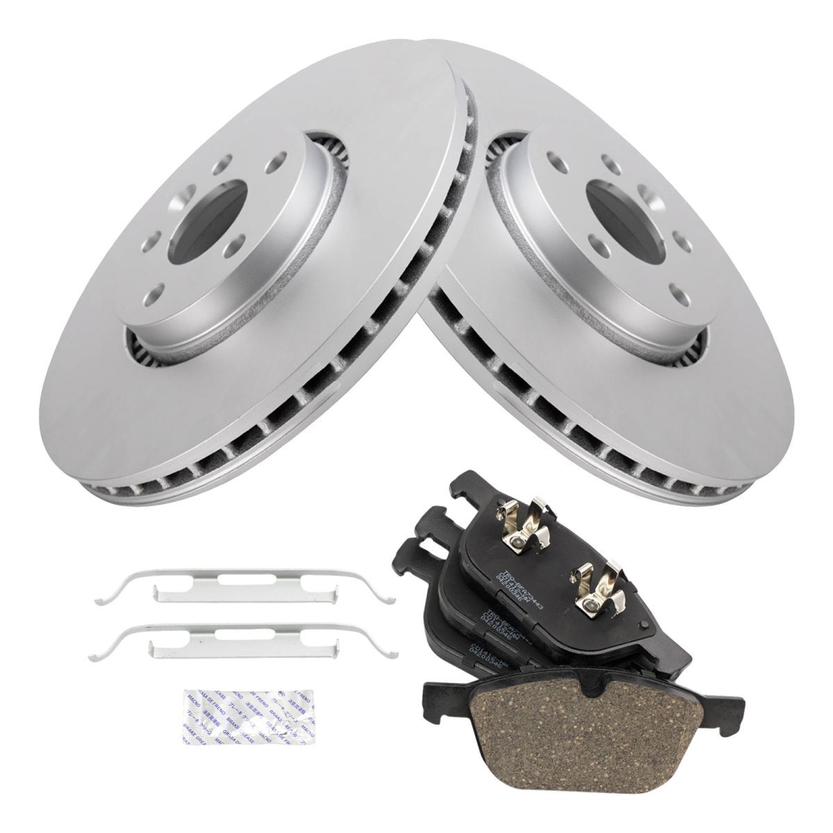 TRQ Front Ceramic Brake Pads & Rotors Kit Fits 2010-2015 Volvo XC60 | eBay