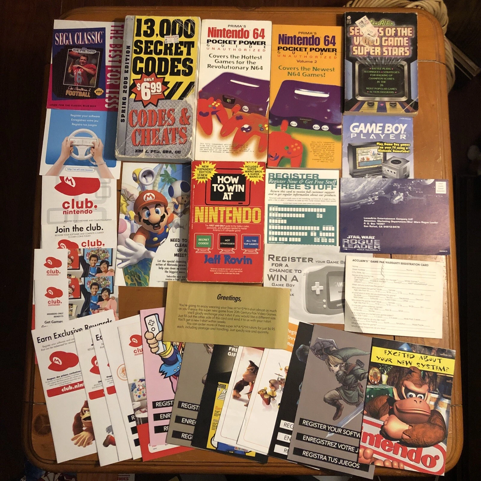 Variety Bundle Game, Registrations Inserts, And Game Books