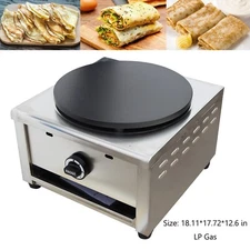 Single Head LP Gas Crepe Maker Commercial Pancake Machine Nonstick Griddle