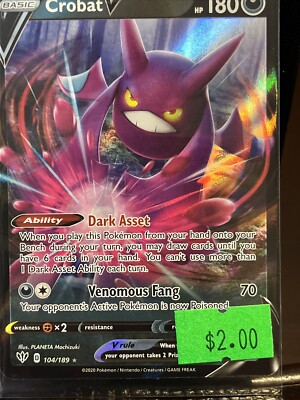 what pokemon set has 189 cards Scizor VMAX 192/189 Secret Rare Darkness Ablaze  PokePhD you draw 6 cards Pokemon TCG Crobat V SWSH