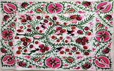 100 cotton woolen embroidered suzani bedspread for bed ,wall hanging,tablecloth