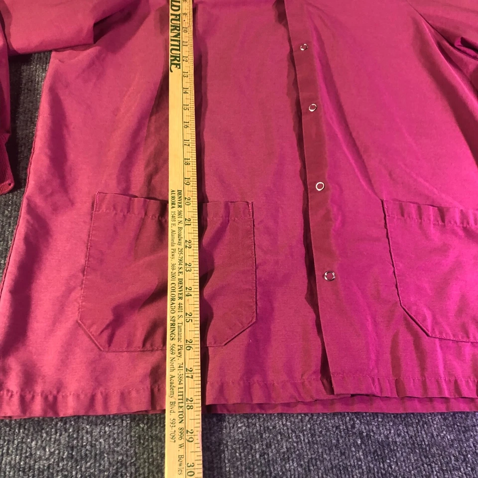 Camisa Exfoliante Sello Salud Moda Botón a Presión Manga Larga M Bolsillos Cuello Foto 2 de 4