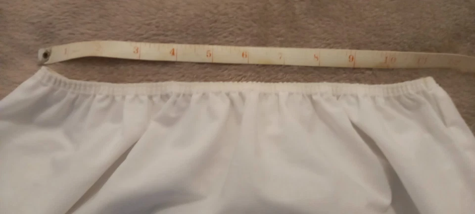 Дамы половина скольжения юбка юбки юбки белый новый с ярлыками размер Великобритании 10 _ 12 Scallop края - Изображение 4 из 4