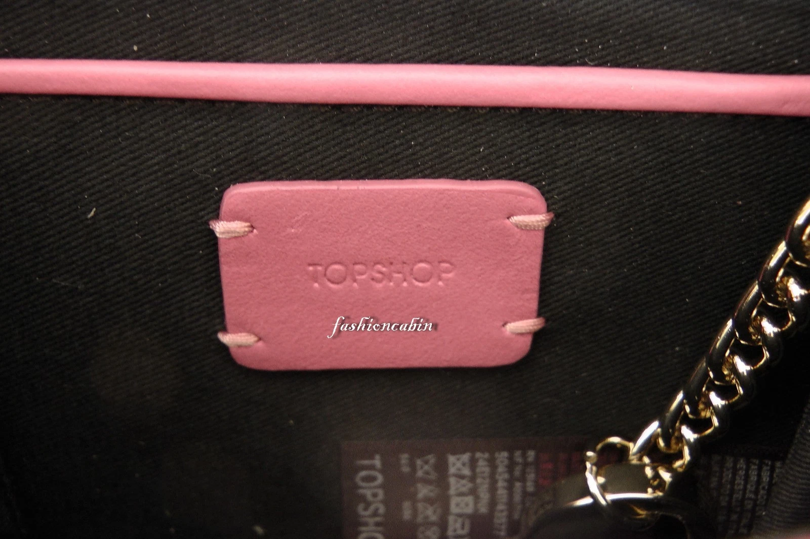 Borsa a tracolla nuova con etichette TOPSHOP in pelle premium viaggio vacanza appuntamento notte rosa