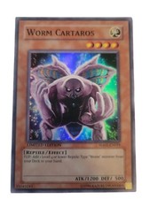 Yu-Gi-Oh! TCG Worm Cartaros Hidden Arsenal HA01-EN019 Unlimited Super Rare Damag