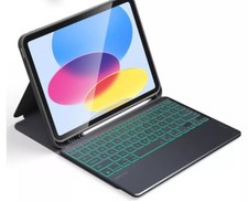 VOPOTEK iPad 10th Generation 2022 Keyboard Case with Backlit Keys, K106