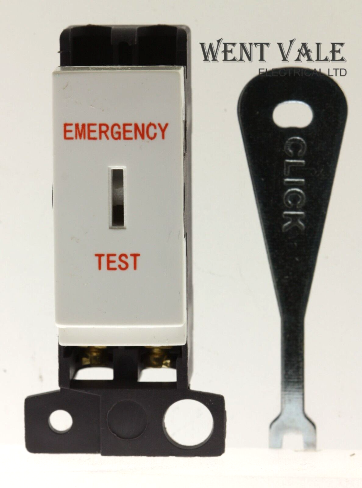 Click Mini-Grid - MD029PW - 10ax Double Pole Ingot Key Sw Module Emergency Test