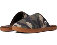 Toms Harbor Green Woodland Cam Slide Slipper Print Quilted US Men Size 10.5 NEW