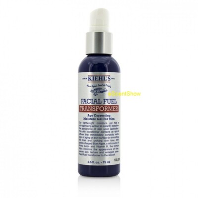 KIEHL'S FACIAL FUEL TRANSFORMER AGE CORRECTING MOISTURE GEL FOR MEN 2.5 OZ NEW