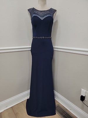 Cameron Blake 117606 Mother of the Bride Dresses Navy Size4 | eBay