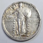 1919 D Standing Liberty Quarter XF+ Key Date Die Crack Error