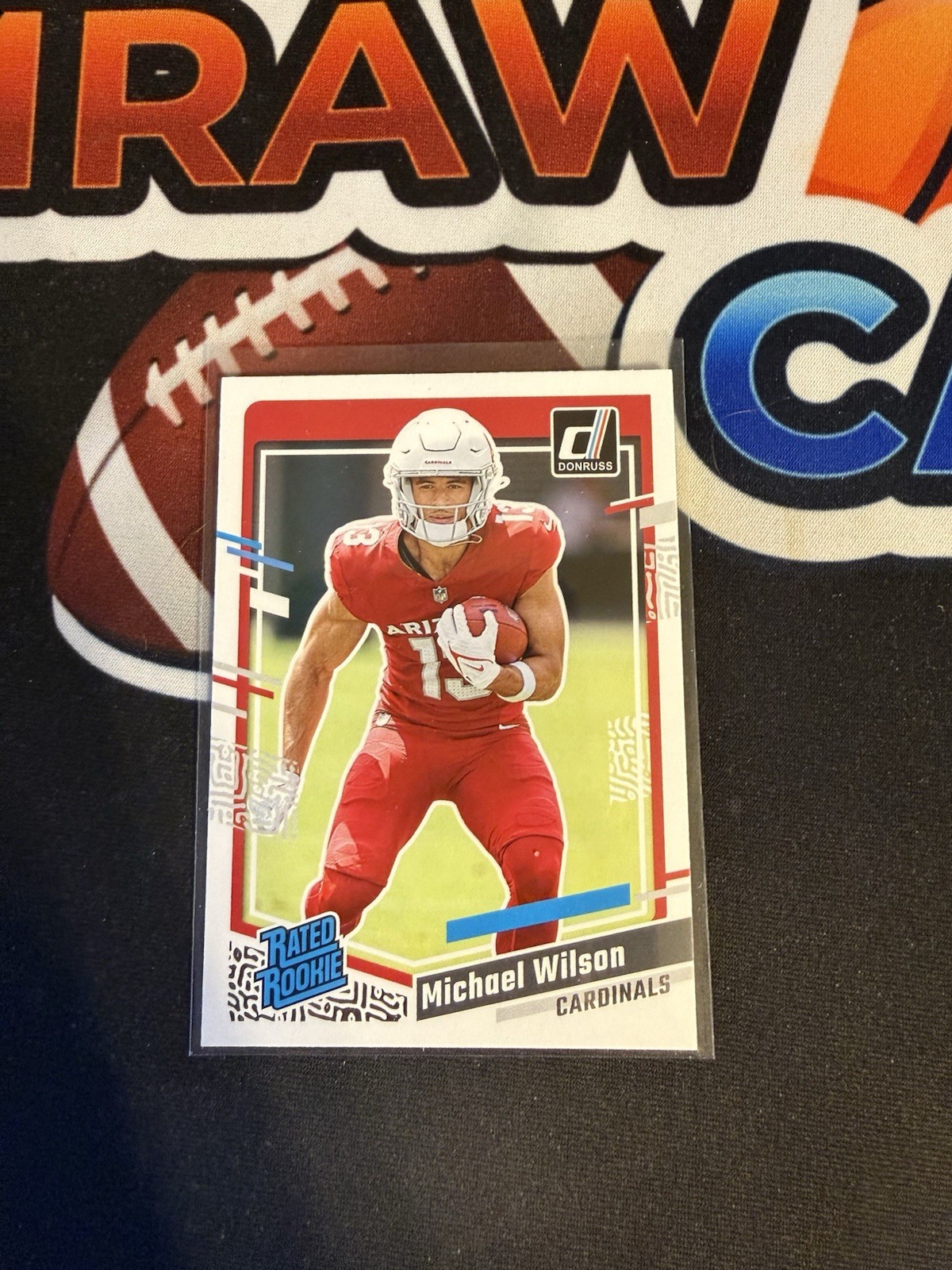 Michael Wilson Rated Rookie RC 2023 Donruss Card #303 Arizona Cardinals