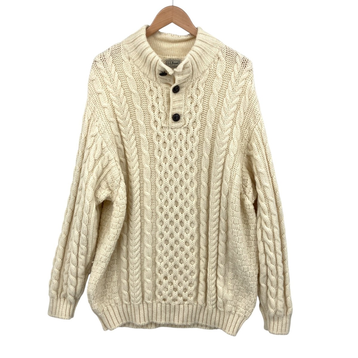 Roll Neck Sweater Ll Bean Cable Knit Sweater Mens Bean Men's 3XL