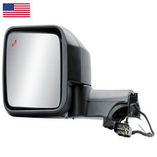 Longling Driver Left Side Door Mirror Power And Heated Blis Glass Textured Back