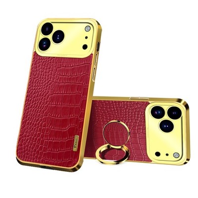 For iPhone 13 14 15 17 Pro Max 11 XS 7 8 Leather Soft Back Stand Shockproof Case