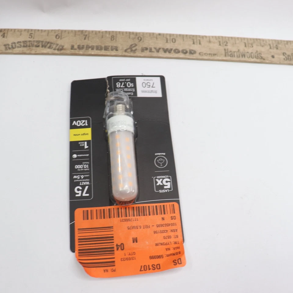 Feit Electric T4 LED Light 6.5 W 120 V BP75MC/830/LED/HDRP - Image 4 of 4