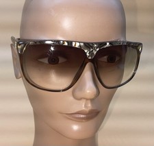 Laura Biagiotti Sunglasses Designer Vintage Brown Silver Marbled P20 249L Italy