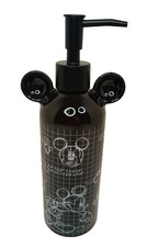 Disney Mickey Mouse Ceramic Sketchbook Lotion Soap Dispenser Pump BLACK