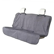 Back Seat Cover for Car Trucks Van SUV Rear Bench Seat Towel Grey