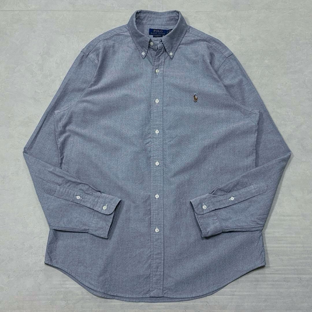 Polo Ralph Lauren Oxford BD Shirt Navy Classic Fit 22SS Long Sleeve