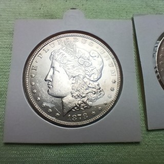 USA 2x1 Morgan Dollar 1878 o. Mzz. je 26 73g 900er Silber ss bis vz