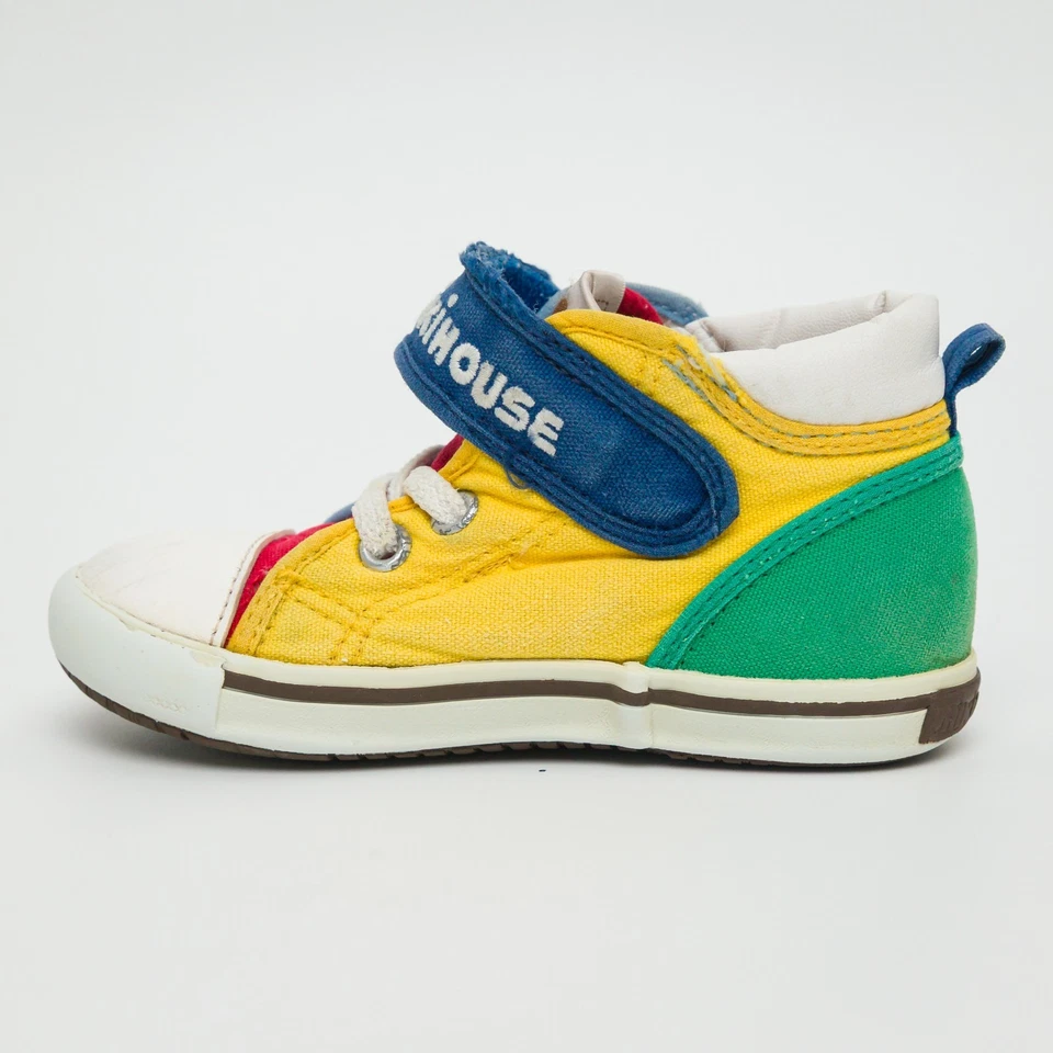 Miki House Niños Zapatos de caña alta JP 15 EE. UU. 7 Colores Bloque Lona Tenis Japón Foto 2 de 4