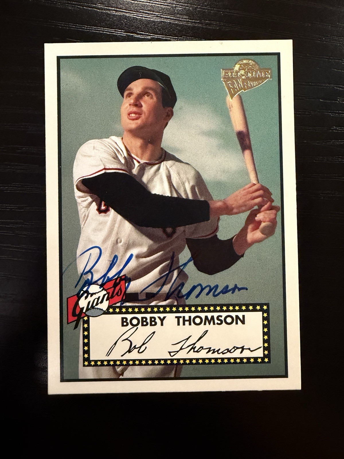 2003 Topps All-Time Fan Favorites Bobby Thomson Auto #95
