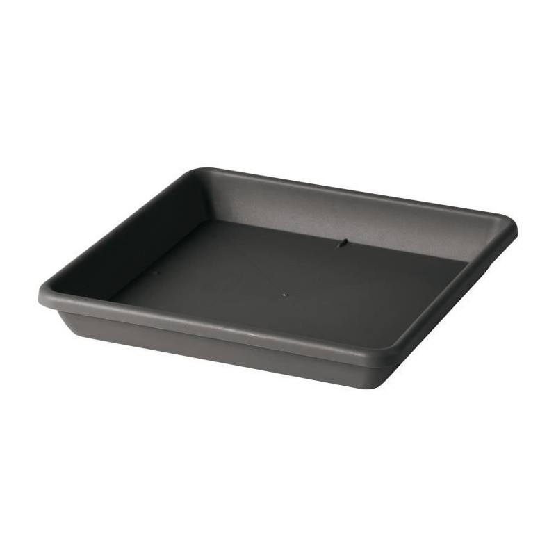 Soucoupe de pot de fleurs carrée Deroma pour éviter les taches de terre