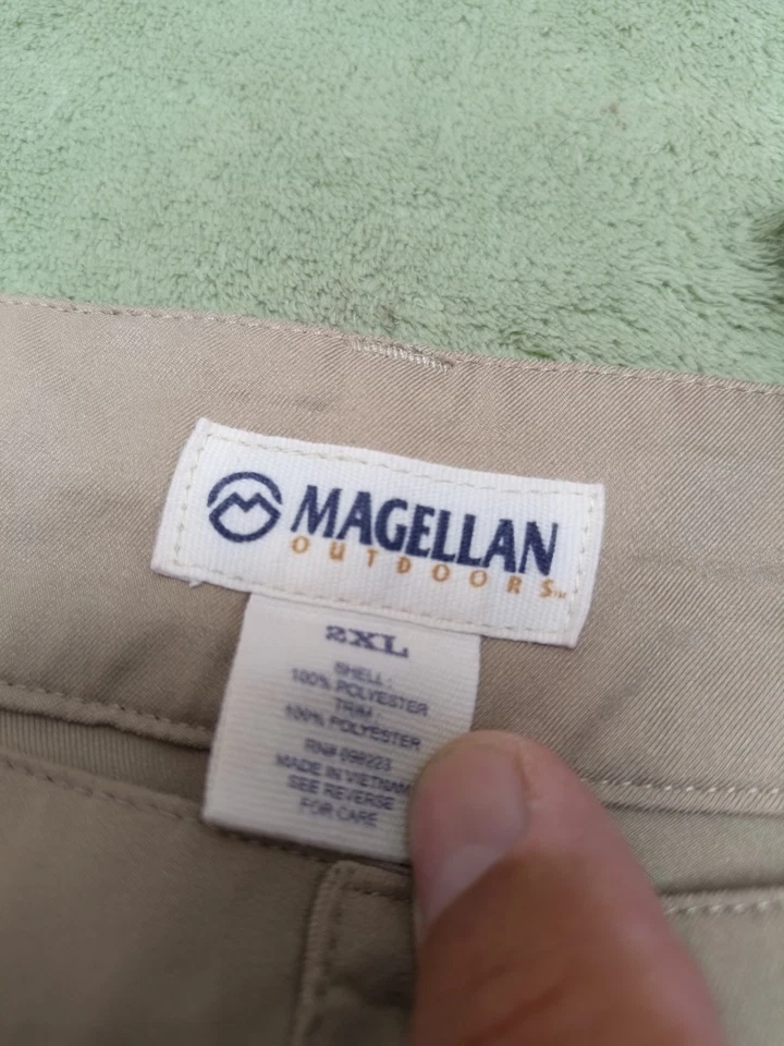 Pantalones cargo Magellan Outdoors capri recortados al tobillo tostados para mujer 2XL Foto 3 de 4