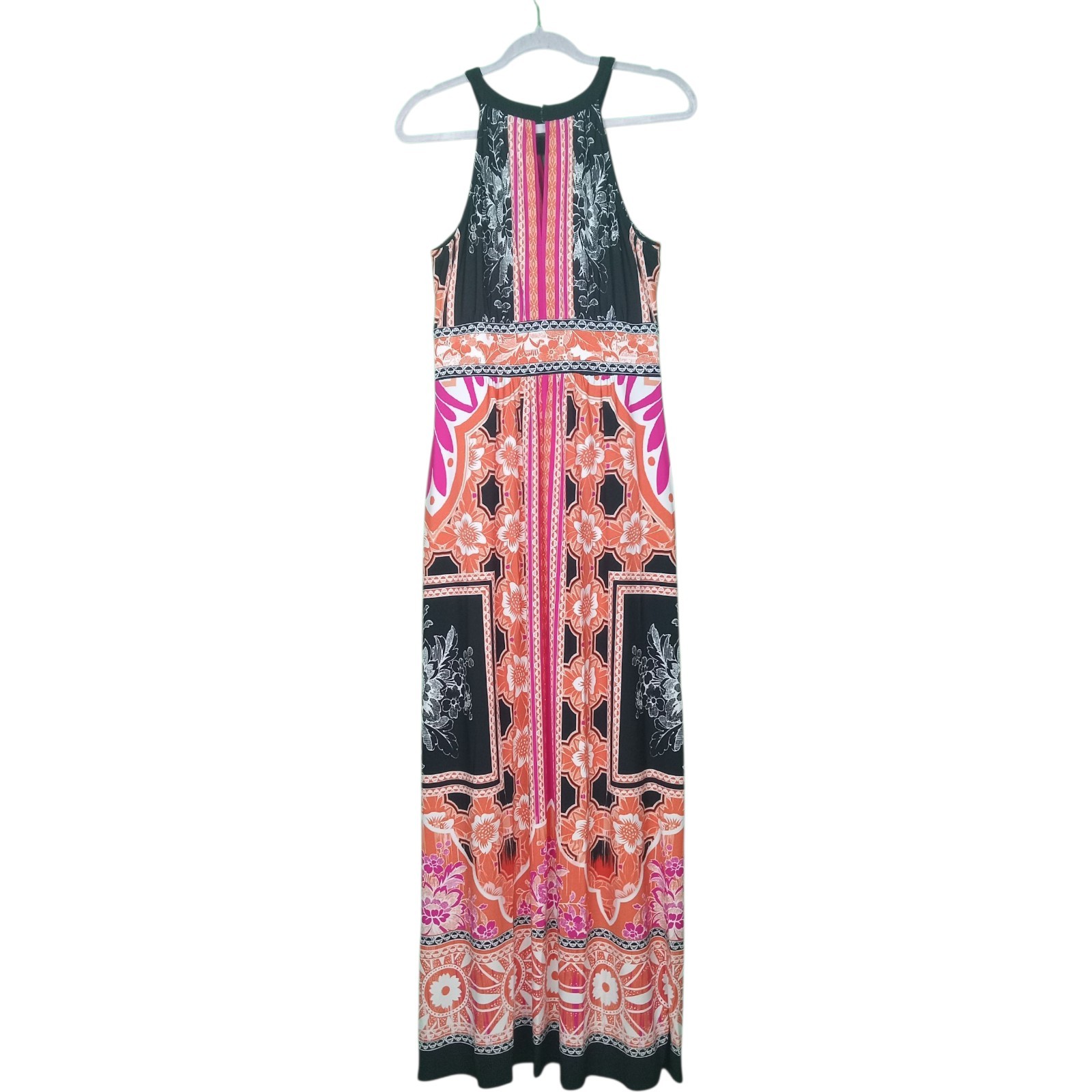 db Multicolor Floral Pattern Keyhole Sleeveless M… - image 2