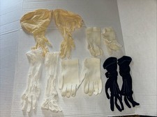 LOT of 5 VINTAGE WOMENS GLOVES Varying Designs And Styles