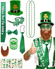 St. Patrick's Day Party Accessories Set, 52 Pcs Irish Celebration Costume Kit fo