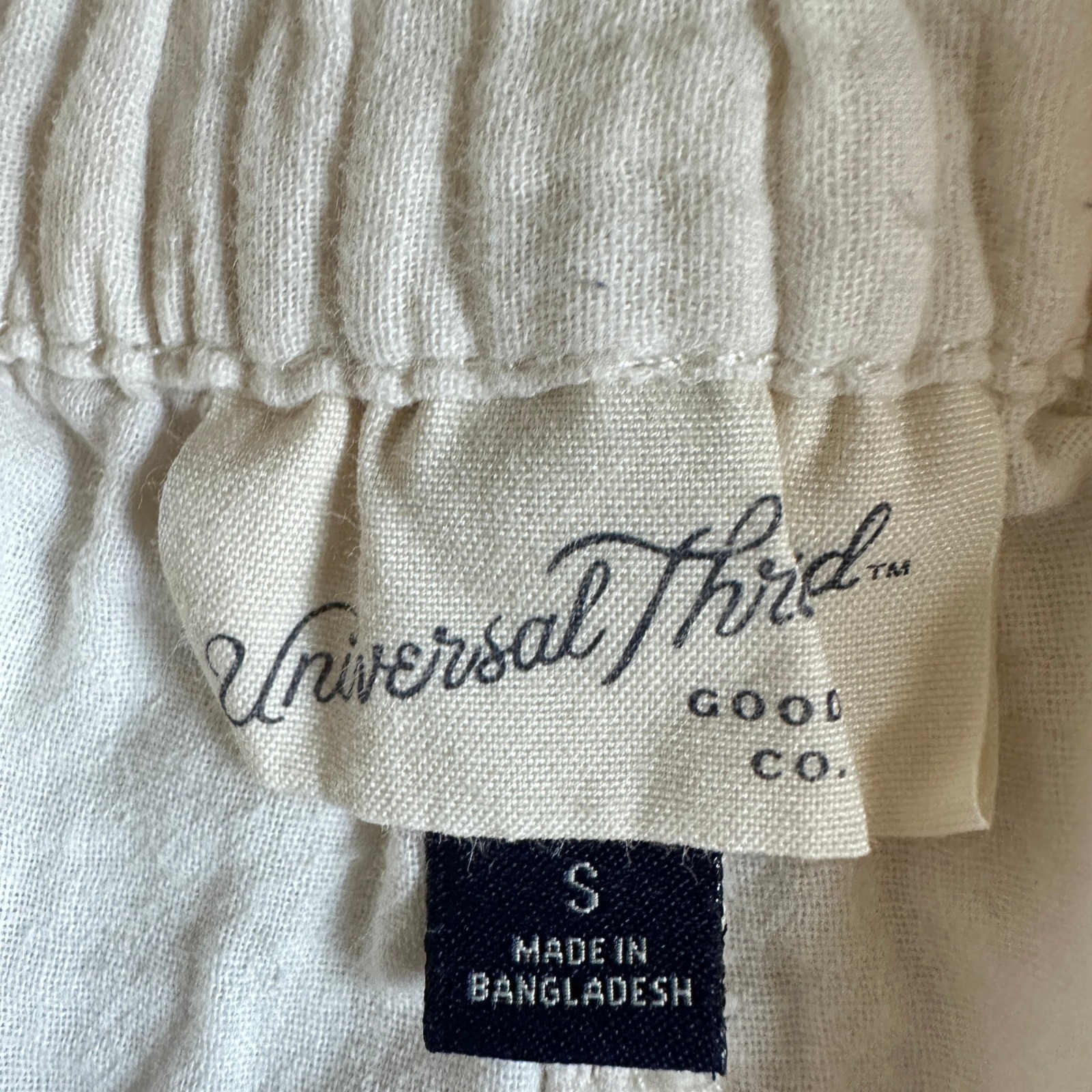 Universal Thread Short  Beige Cotton Elastic Wais… - image 3