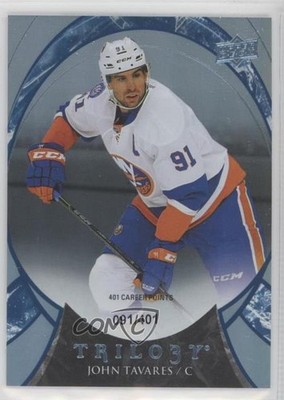 2015 Upper Deck Trilogy Career Stats Blue Rainbow Foil 91/401 John Tavares 0gm4