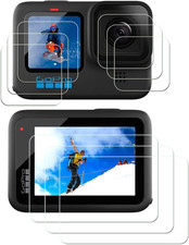  9 PCS Screen Protector for Gopro Hero 12 11 10 9 Black, 9PCS Tempered Glass Sc
